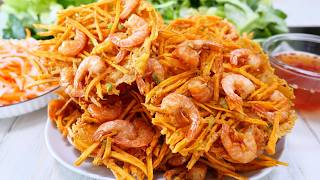 Công Thức Bột Bánh Tôm Kiểu Mới Này Giòn Ngon Nhất, Không Ngấm Dầu, Giòn Xốp Thật Lâu, Vanh Khuyen