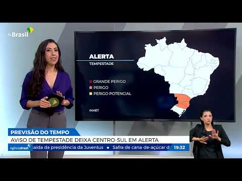 Aviso de tempestade deixa centro-sul em alerta