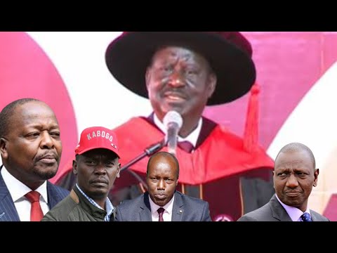 RAILA ODINGA BREAKS SILENCE AFTER RUTO RESHUFFLED AND APPOINTED A NEW CABINET TEAM AT KABARAK UNI.