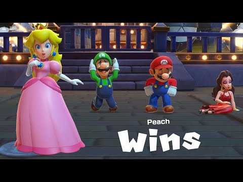 Super Mario Party Jamboree Minigames - Peach Win by Doing Absolutely Everything