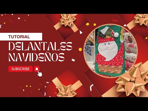 TUTORIAL DELANTALES NAVIDEÑOS