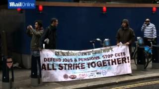 Protesters accuse 'fat cats' of stealing profits from Royal Mail