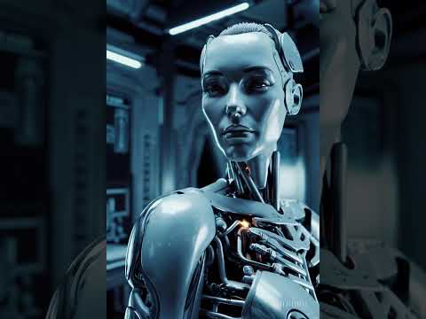 Serene Cyborg Spark with AI