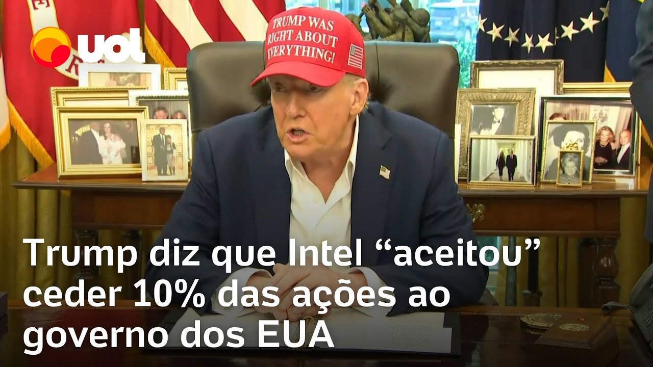 Trump diz que Intel “aceitou” ceder 10% das ações ao governo dos EUA
