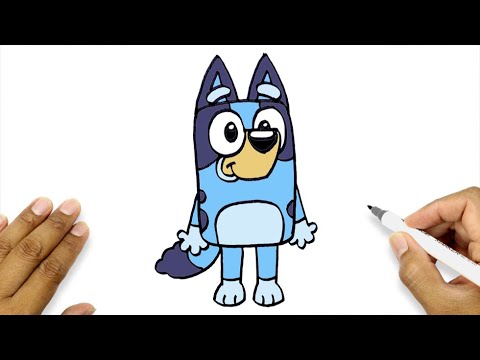 How To Draw Bluey Characters | Bluey Drawing Easy