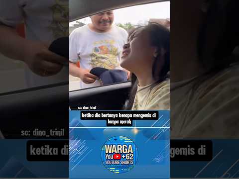 Anaknya punya mobil ketemu Ayahnya meng3mis di lampu merah