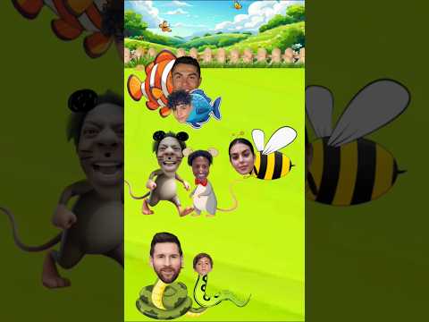¿Quién es el verdadero padre de la serpiente🐍- Ronaldo🐟, Messi🐍, Ishowspeed🐀 #cr7 #futbol