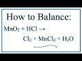Balancing Chemical Equations Concepts