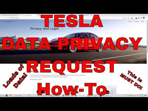 Tesla Data Privacy Request GET YOUR RECORDS!!! Part 1 Requesting the Info