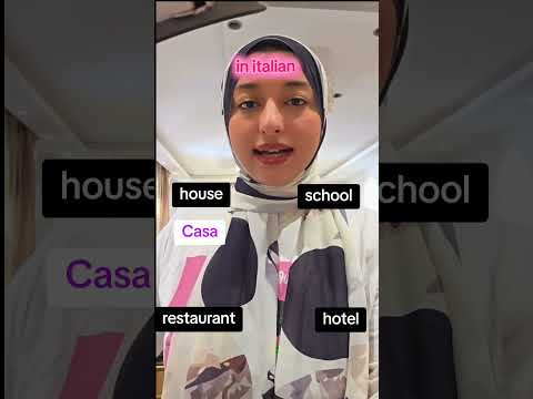 How to say school, restaurant, house in Italian🏡🏫 #contentcreator #languagelearning