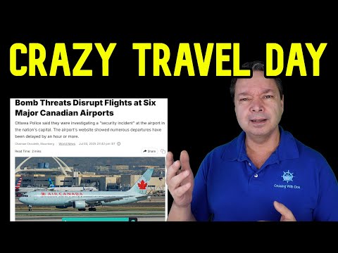 TRAVEL DAY WITH BOMB THREATS AND MISSED FLIGHTS