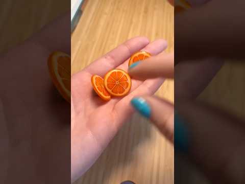 Restocking + squeezing out some fresh orange pins! 🍊✨#handmade #accessories