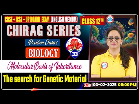 Class 12 Biology Chapter 5 Molecular Basis of Inheritance | 12th Biology Chirag Series By RWA