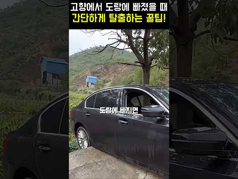 도랑에서 간단하게 탈출하는 꿀팁!