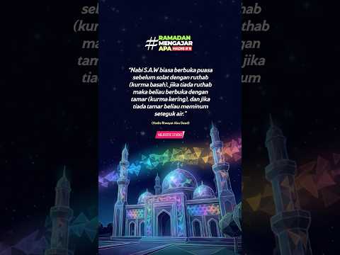 Berbuka dengan kurma #ramadanmengajarapa