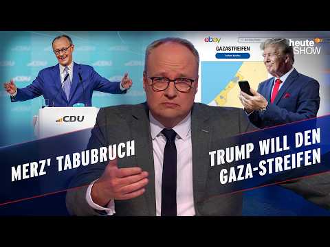 Merkel schießt gegen Merz | KI-App aus China | Trumps Gaza-Pläne | heute-show vom 07.02.2025