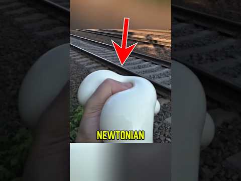 Apa Jadinya Kalau Cairan Non Newtonian Ditaruh di Bawah Rel Kereta?