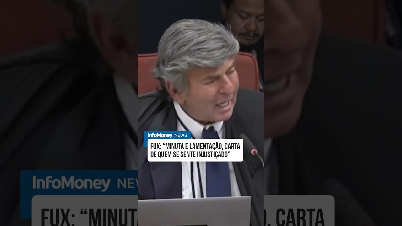 Fux Minuta do golpe é lamentação carta de quem se sente injustiçado | InfoMoney News