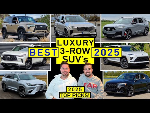 BEST 3-Row Luxury Midsize SUVs for 2025 -- Our TOP PICKS After Reviewing ALL of Them!