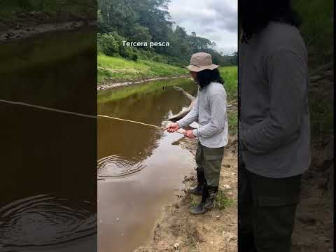 Fuimos a pescar al amazonas y esto fue lo que cogimos #amazonas #pez #rio #pescando #piraña