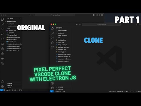 Full VSCode Clone With Electron JS, React JS, Monaco Editor Library & CSS Grid - Part 1