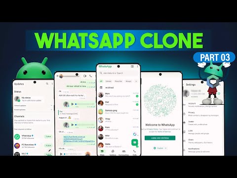 Home Screen & Bottom Navigation Bar | WhatsApp Clone Tutorial in Hindi #03 | Android Studio Tutorial