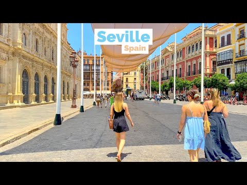 Seville, Spain 🇪🇸 | August 2023 | 4K-HDR Walking Tour