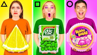 Défi Alimentaire des Formes Géométriques | Bataille de Cuisine avec la Nourriture TeenChallenge