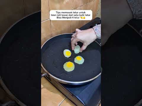 Luar biasa Satu telur mentah bisa menjadi 4 telur mata sapi #viralvideo  #fyp #trending #shorts
