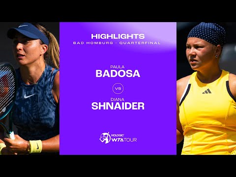 Paula Badosa vs. Diana Shnaider | 2024 Bad Homburg Quarterfinal | WTA Match Highlights