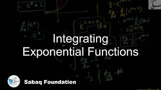 Integrating Exponential Functions