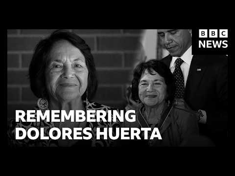 US civil rights leader Dolores Huerta dies aged 96 | BBC News
