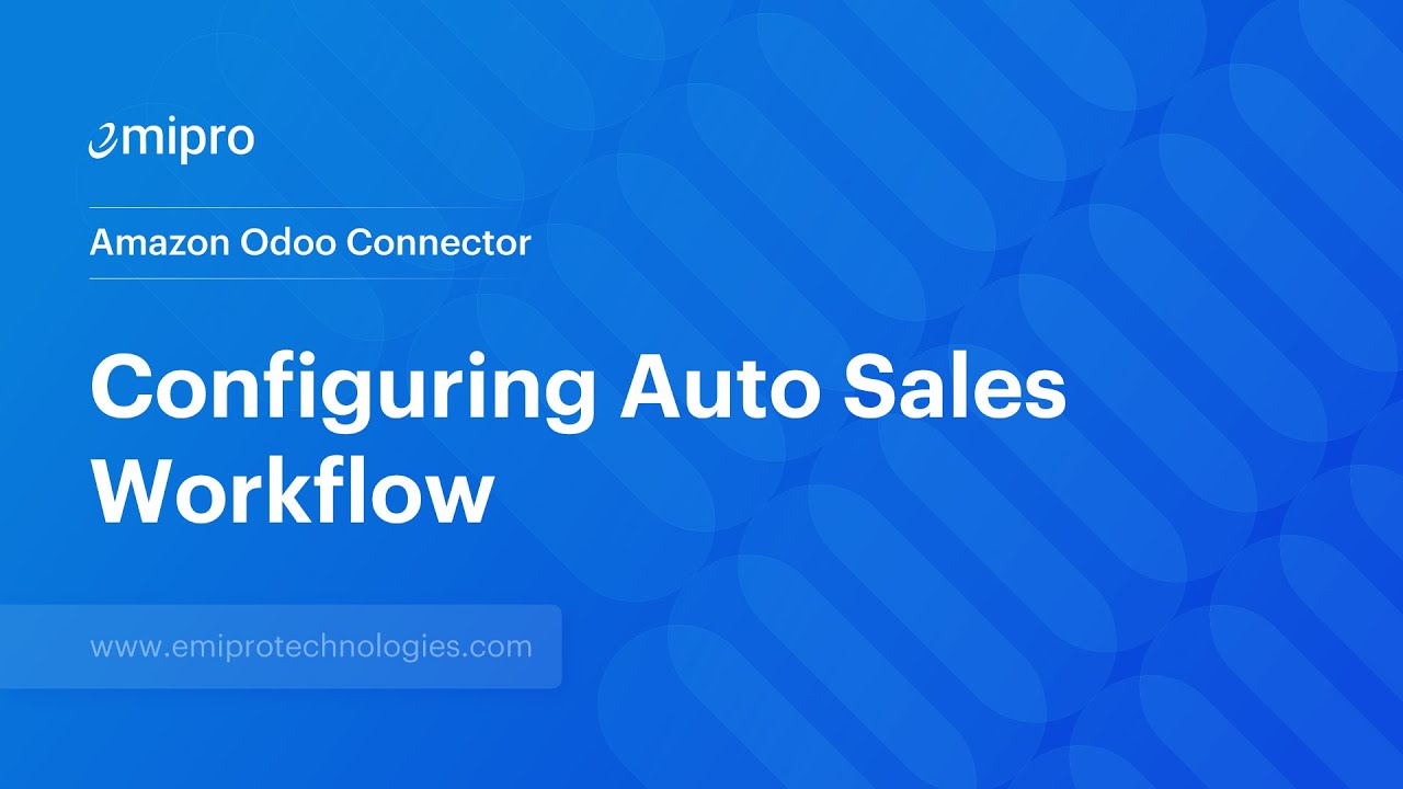 Configuring Auto Sales Workflow | Amazon Odoo Connector | 3/7/2022

When an order is imported in Odoo from any marketplace or eCommerce platform, you can set specific rules for the order import ...