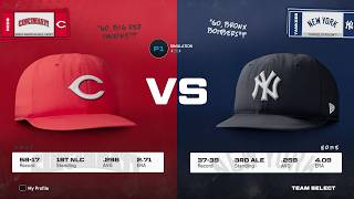 MLB The Show I Cincinnati Reds (58-17) vs. New York Yankees (37-39) I Full Game