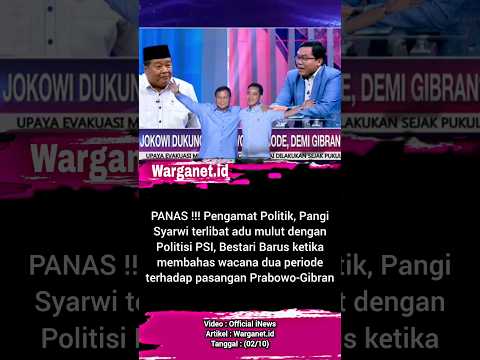 Debat sengit Bestari Barus versus Pangi Syarwi. 02/10 #bestaribarus #prabowogibran #duaperiode