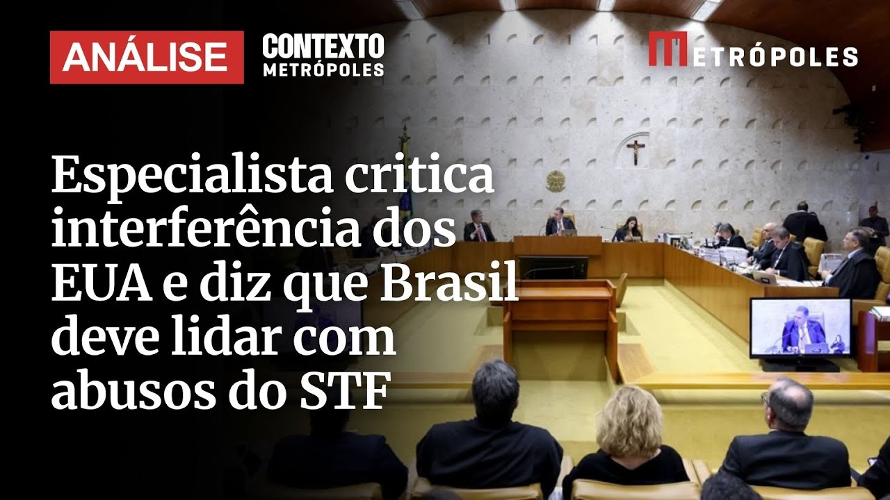 Especialista critica interferência dos EUA e diz que Brasil deve lidar com abusos do STF