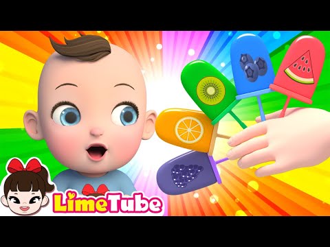 Fruit Popsicle Finger Family 🍓🍊 | Nursery Rhymes for Children by LimeTube