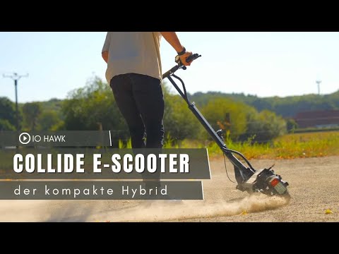 IO Hawk Collide - der kompakte Hybrid eScooter- Federung, 500 Watt Motor und bis zu 67 km Reichweite