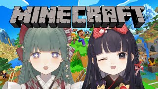 【コラボ】【Minecraft】村に三重塔を建立したい【神家胡蝶/羊睡レテ】