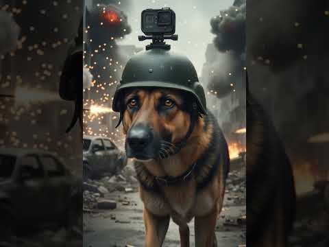 “First-Person War Dog POV — Running Through Fire and Fear 🐺🔥 | Cinematic Realism AI Short”4