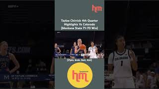 Taylee Chirrick was a monster for Montana State in the road win against Colorado! #womensbasketball