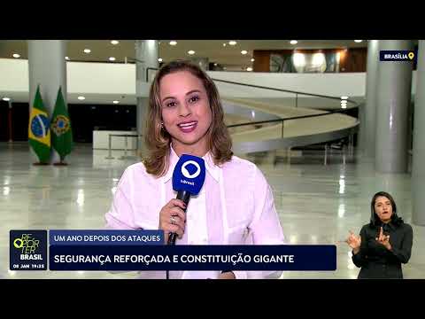 Segurança é reforçada na Esplanada dos Ministérios para a cerimônia de 8 de janeiro