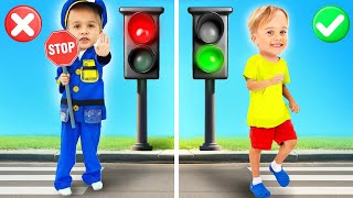 क्रिस सड़क के नियम दिखाता है - बच्चों के लिए काम की कहानियाँ