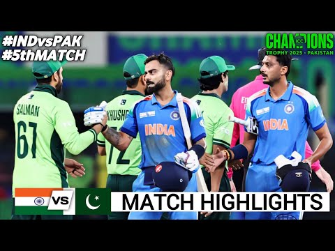 India vs Pakistan ICC Champions Trophy 2025 Match Highlights | IND vs PAK Highlights