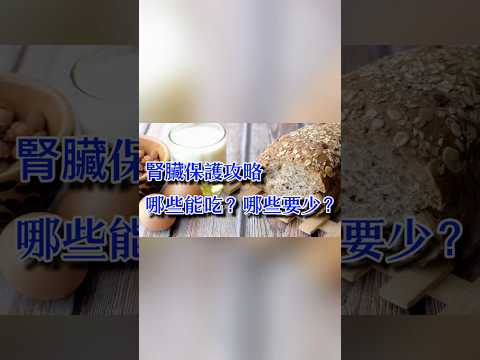 腎臟保護攻略：哪些能吃？哪些要少？一分鐘講完