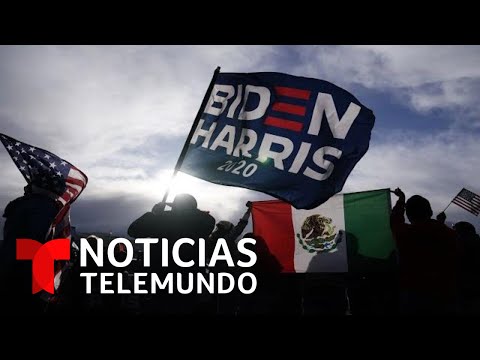 Los hispanos en Las Vegas se lanzan a las calles a festejar la definición de las elecciones