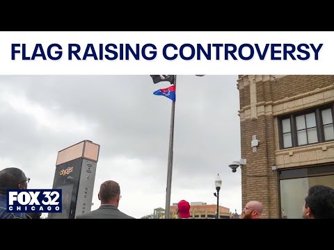 Aurora flag raising change sparks controversy