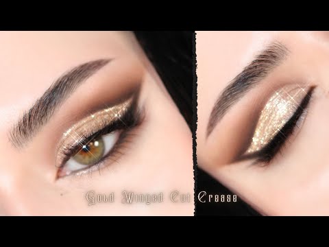Gold Winged Cut Crease | Neutral Glam Makeup