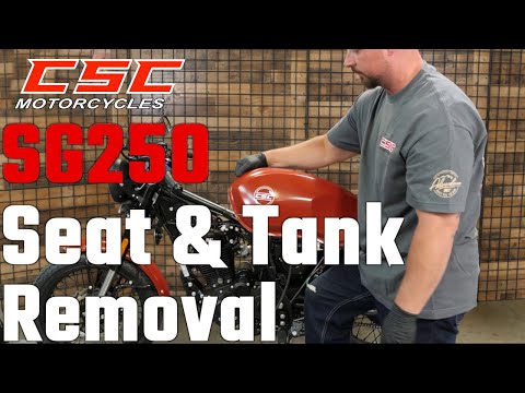 SG250 Cafe Racer: How to Remove the Seat, Side Panels, and Fuel Tank