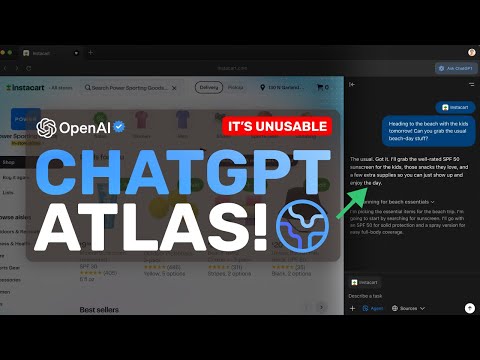 ChatGPT Atlas (Fully Tested & Review): It's a gimmick and NOT USABLE. It suffers from many issues!
